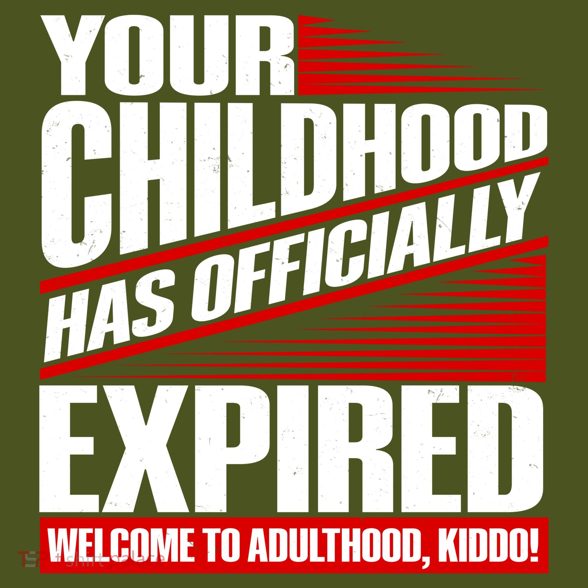 Funny Your Childhood Has Officially Expired Happy Birthday Kids Hoodie