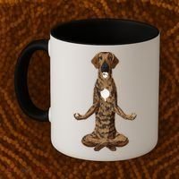 Funny Yoga Dog Plott Hound Coffee Mug thumb 2
