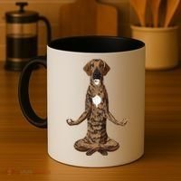 Funny Yoga Dog Plott Hound Coffee Mug thumb 4