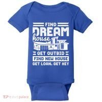 Find Your Dream House Property Housewarming Party Gift Baby Bodysuit thumb 0