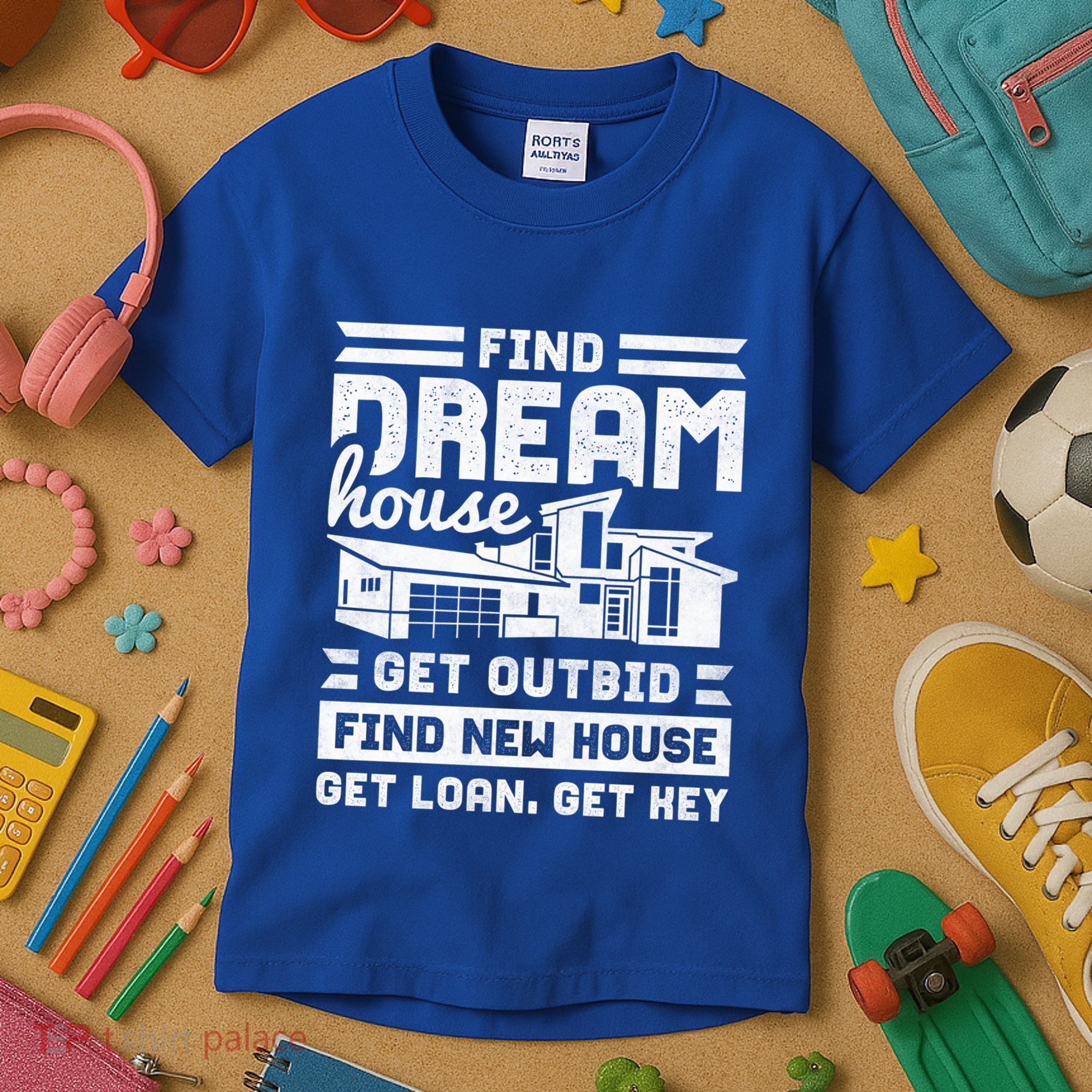 Find Your Dream House Property Housewarming Party Gift Kids T-Shirt