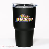Funny Yes Daddy Retro Naughty Daddy's Girl Tumbler thumb 0