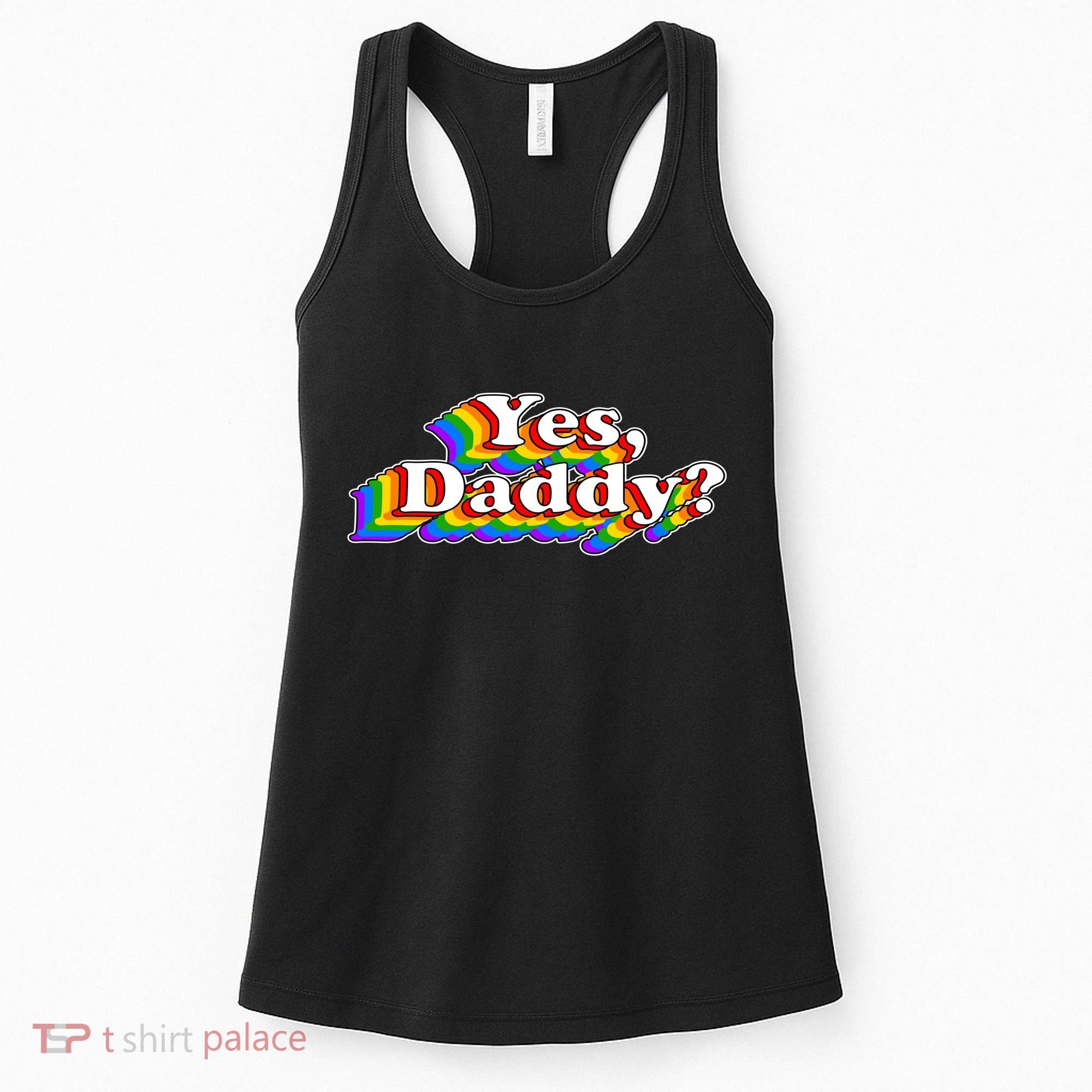 Funny Yes Daddy Retro Naughty Daddy's Girl Women's Tank Top
