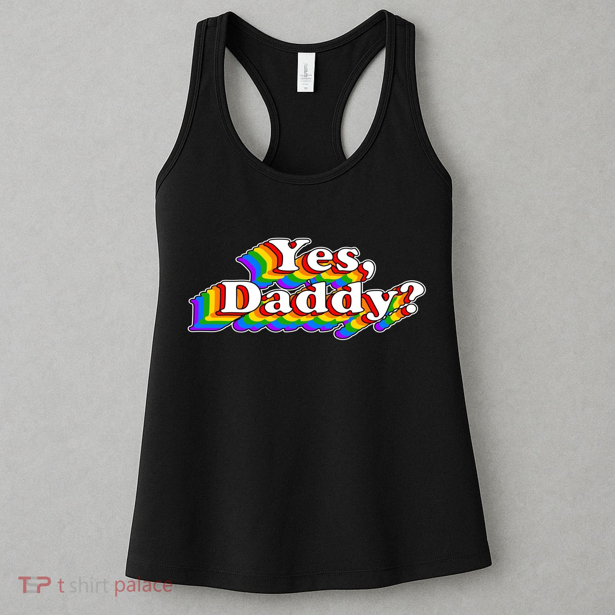 Funny Yes Daddy Retro Naughty Daddy's Girl Women's Tank Top