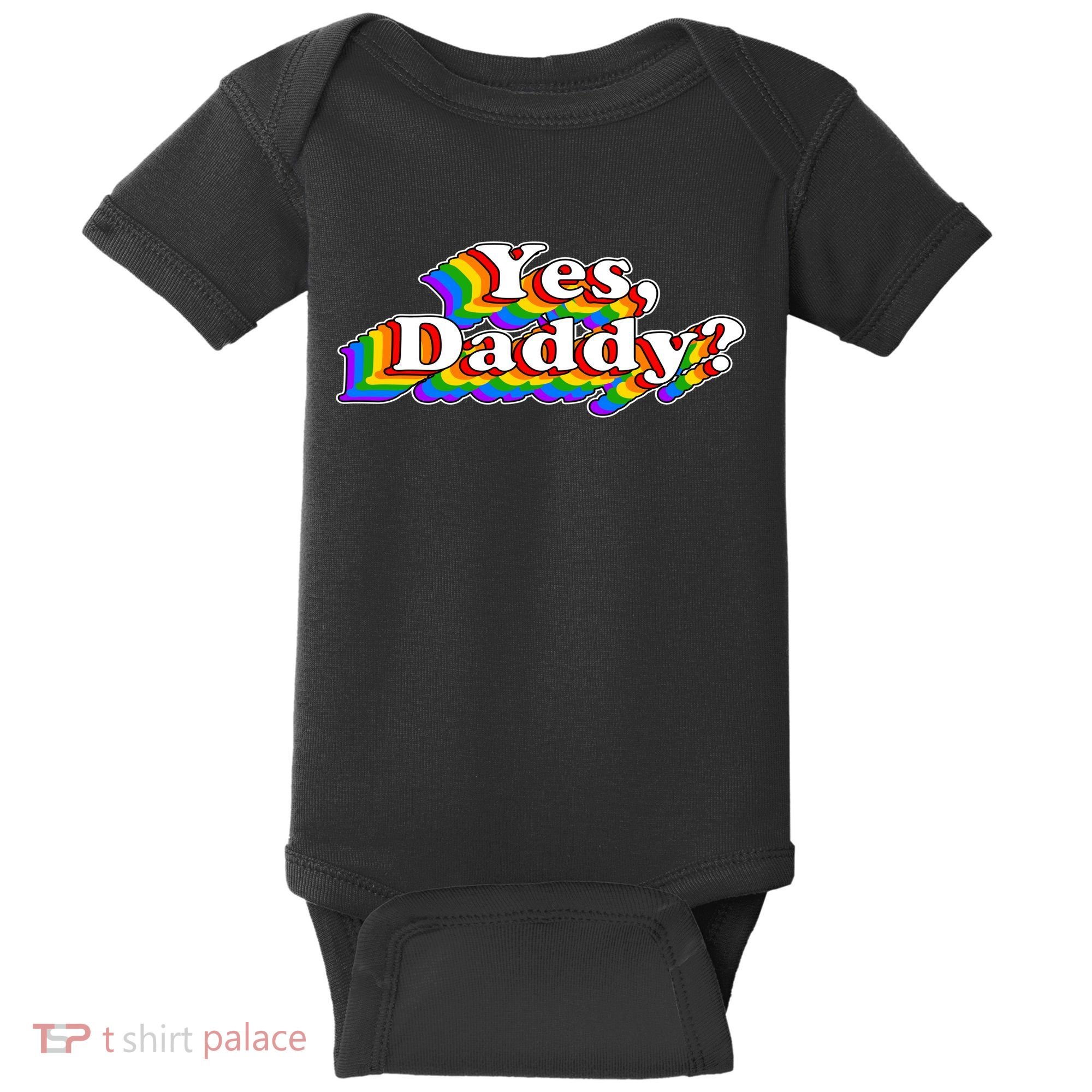 Funny Yes Daddy Retro Naughty Daddy's Girl Baby Bodysuit