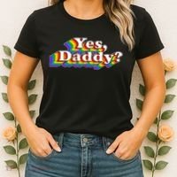 Funny Yes Daddy Retro Naughty Daddy's Girl Women's T-Shirt thumb 2