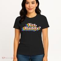 Funny Yes Daddy Retro Naughty Daddy's Girl Women's T-Shirt thumb 4