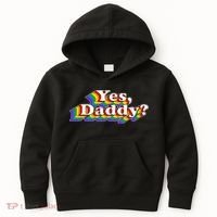 Funny Yes Daddy Retro Naughty Daddy's Girl Kids Hoodie thumb 0