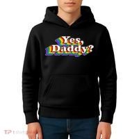 Funny Yes Daddy Retro Naughty Daddy's Girl Kids Hoodie thumb 4