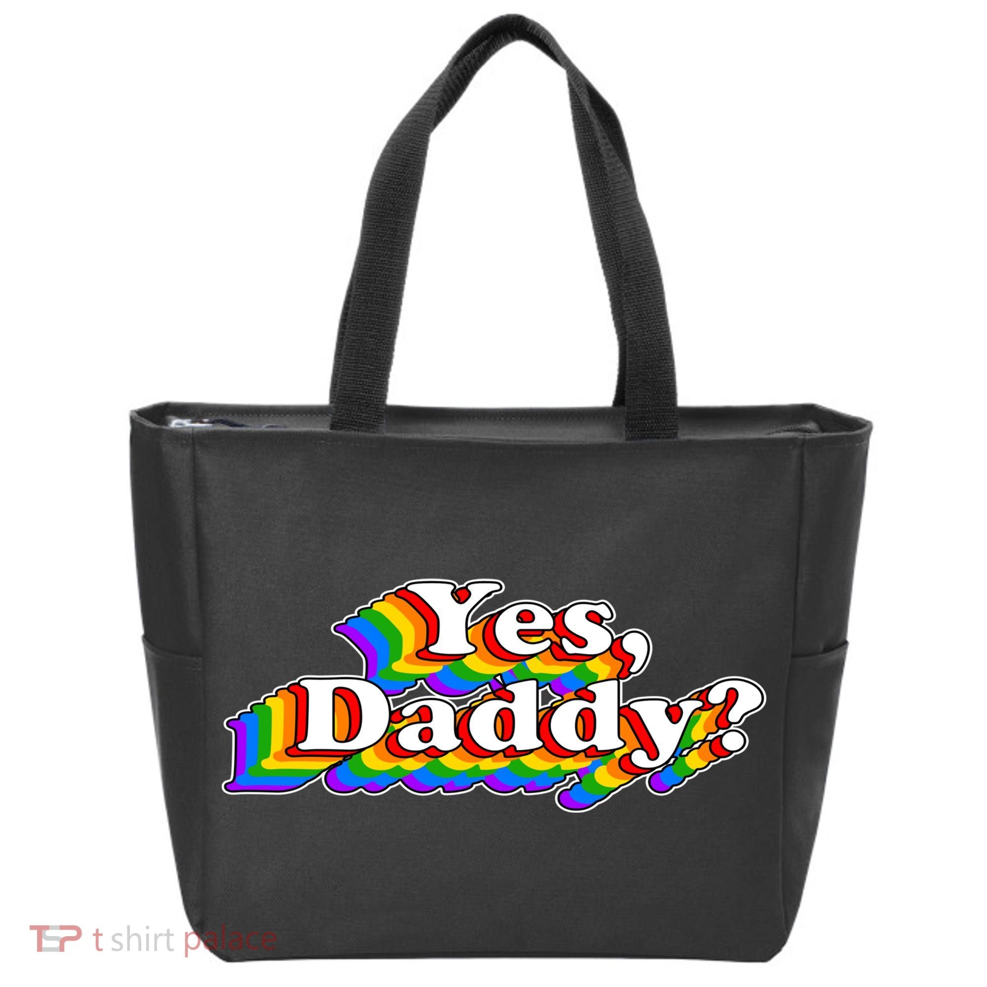Funny Yes Daddy Retro Naughty Daddy's Girl Tote Bag