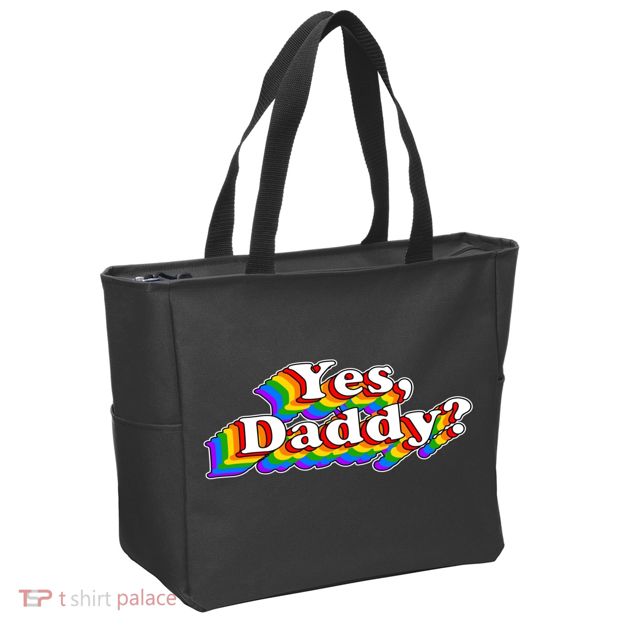 Funny Yes Daddy Retro Naughty Daddy's Girl Tote Bag