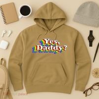 Funny Yes Daddy Retro Naughty Daddy's Girl Hoodie thumb 3