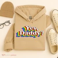 Funny Yes Daddy Retro Naughty Daddy's Girl Hoodie thumb 4
