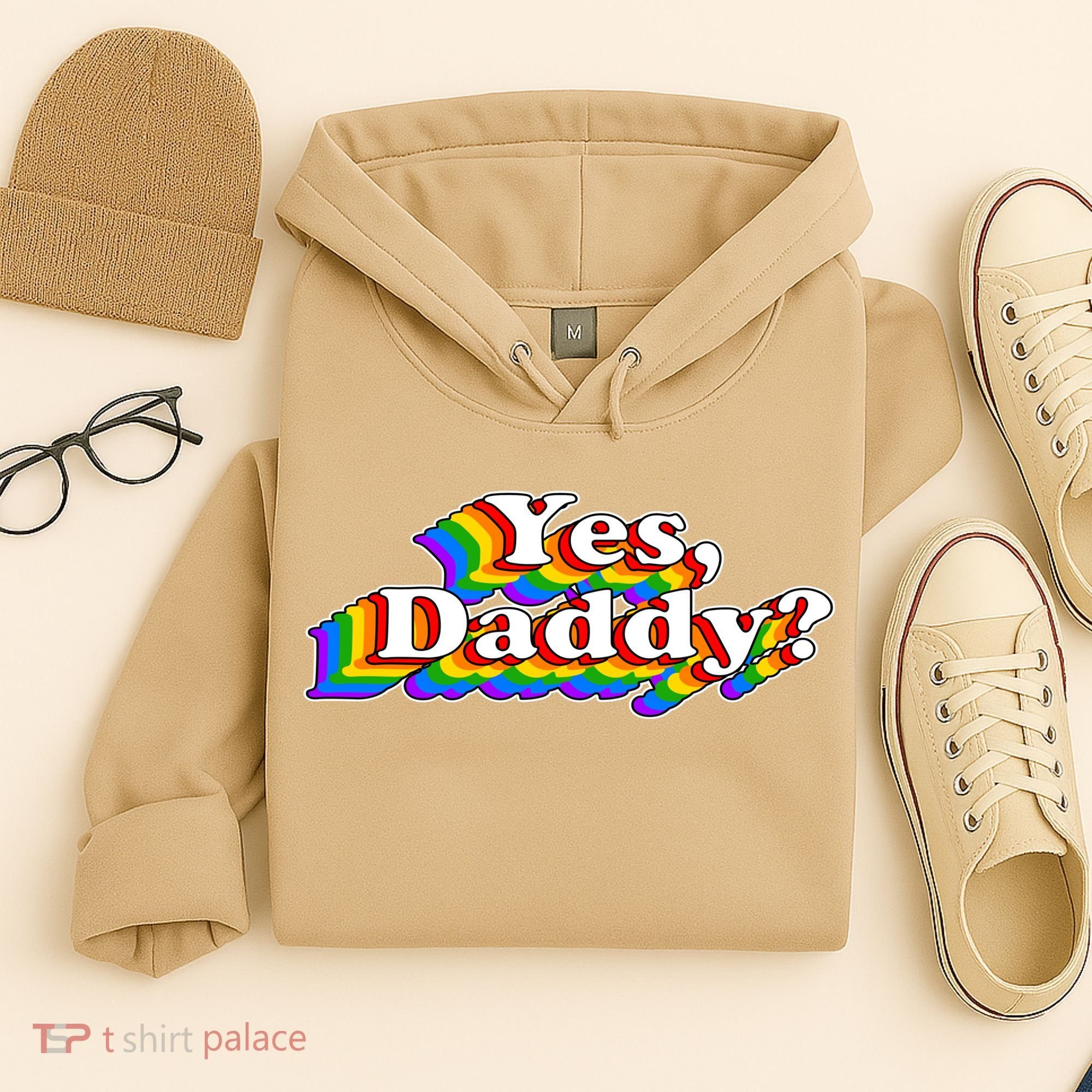 Funny Yes Daddy Retro Naughty Daddy's Girl Hoodie