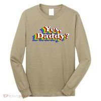 Funny Yes Daddy Retro Naughty Daddy's Girl Long Sleeve Shirt thumb 0