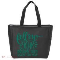 Follow Your Dreams They Know The Way Funny Tote Bag thumb 0