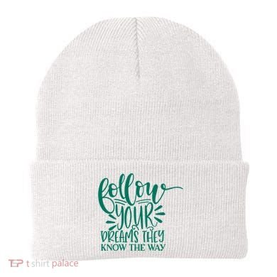 Follow Your Dreams They Know The Way Funny Beanie