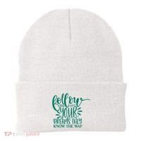 Follow Your Dreams They Know The Way Funny Beanie thumb 0