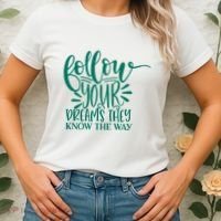 Follow Your Dreams They Know The Way Funny Women's T-Shirt thumb 2