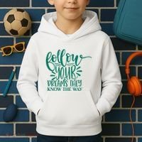 Follow Your Dreams They Know The Way Funny Kids Hoodie thumb 2