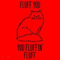 Fluff You Fluffin Fluff Cat Saying Sarcastic Gift Santa Hat thumb 1