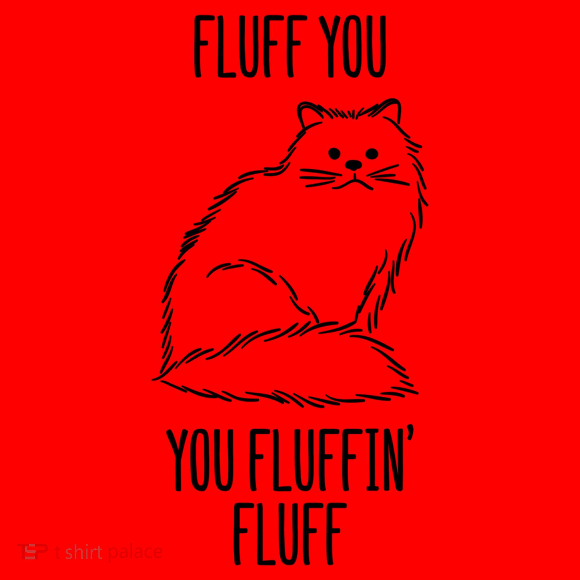 Fluff You Fluffin Fluff Cat Saying Sarcastic Gift Santa Hat
