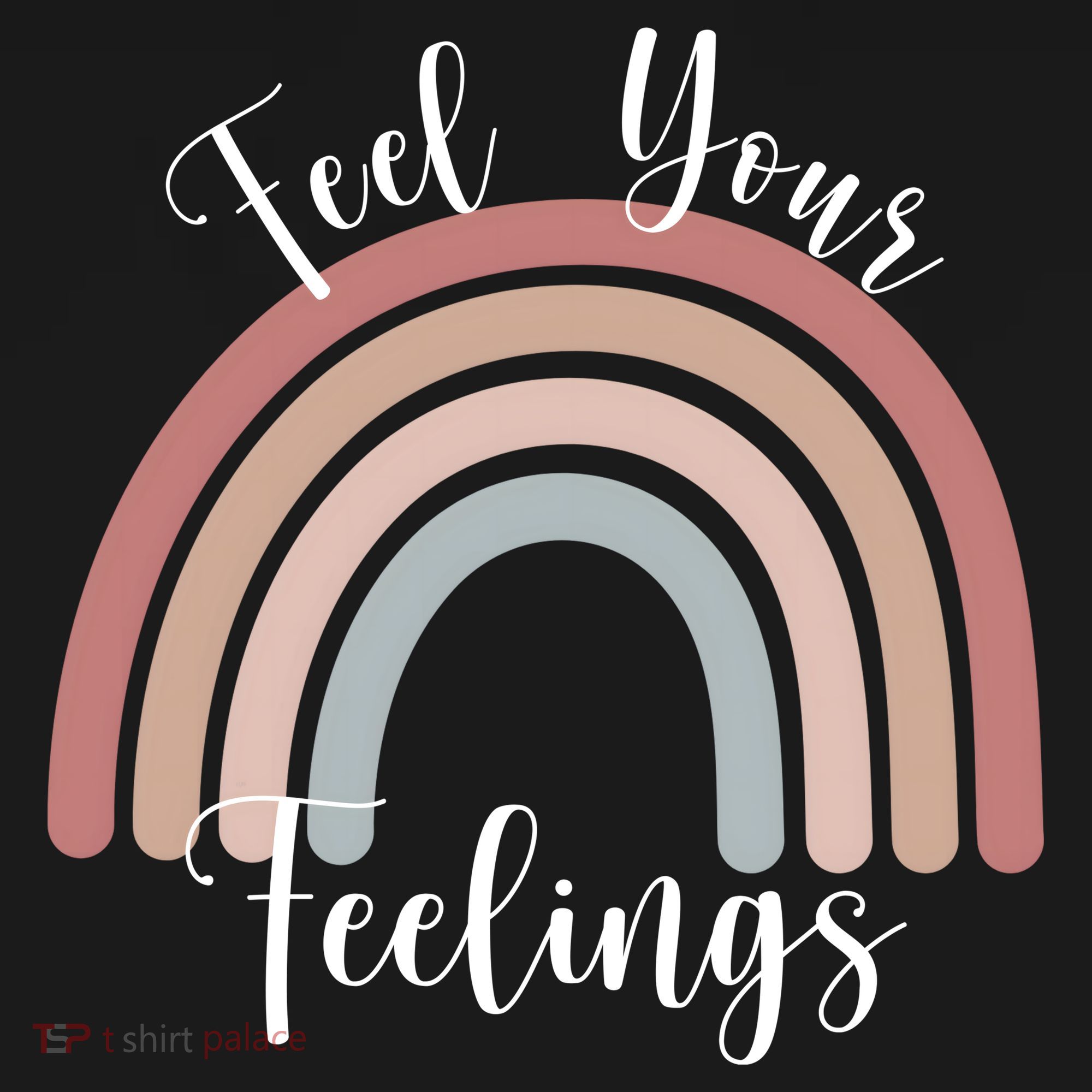 Feel Your Feelings Rainbow USA-Made Doggie Bandana