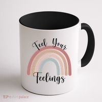 Feel Your Feelings Rainbow Coffee Mug thumb 1