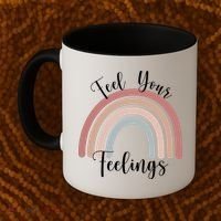 Feel Your Feelings Rainbow Coffee Mug thumb 2