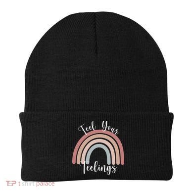 Feel Your Feelings Rainbow Beanie