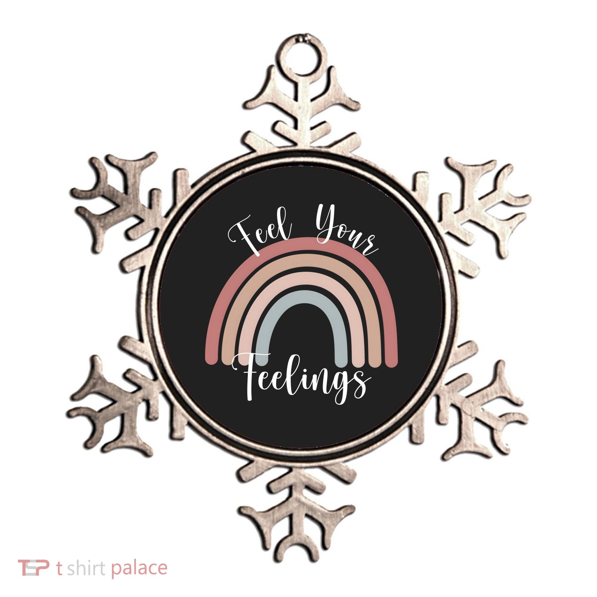 Feel Your Feelings Rainbow Ornament