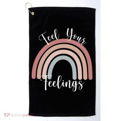 Feel Your Feelings Rainbow Golf Towel