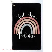 Feel Your Feelings Rainbow Golf Towel thumb 0