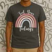 Feel Your Feelings Rainbow T-Shirt thumb 3