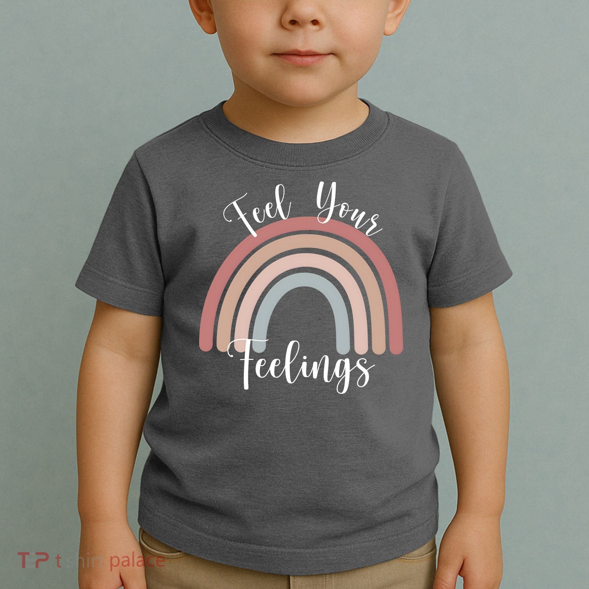Feel Your Feelings Rainbow Toddler T-Shirt