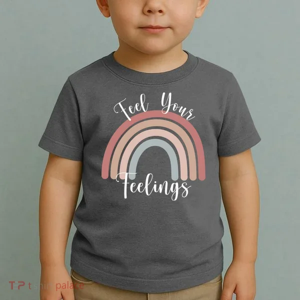 Feel Your Feelings Rainbow Toddler T-Shirt