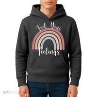 Feel Your Feelings Rainbow Kids Hoodie thumb 4