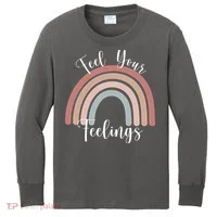 Feel Your Feelings Rainbow Kids Long Sleeve Shirt thumb 0