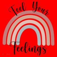 Feel Your Feelings Rainbow Santa Hat thumb 1
