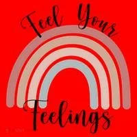 Feel Your Feelings Rainbow Santa Hat thumb 1