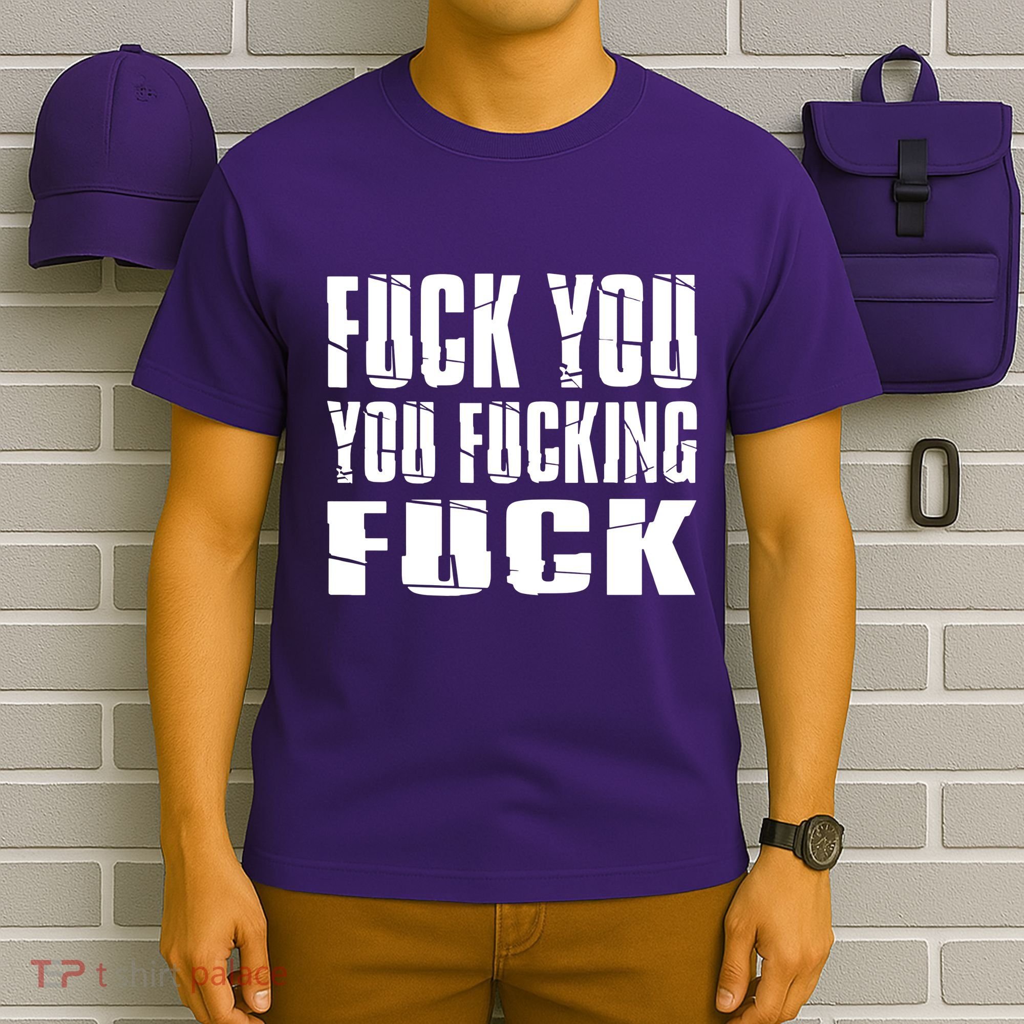 Fuck You Fucking Cool Sayings Hipster T-Shirt