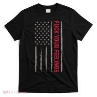 Fuck Your Feelings Vintage American US Flag T-Shirt thumb 0