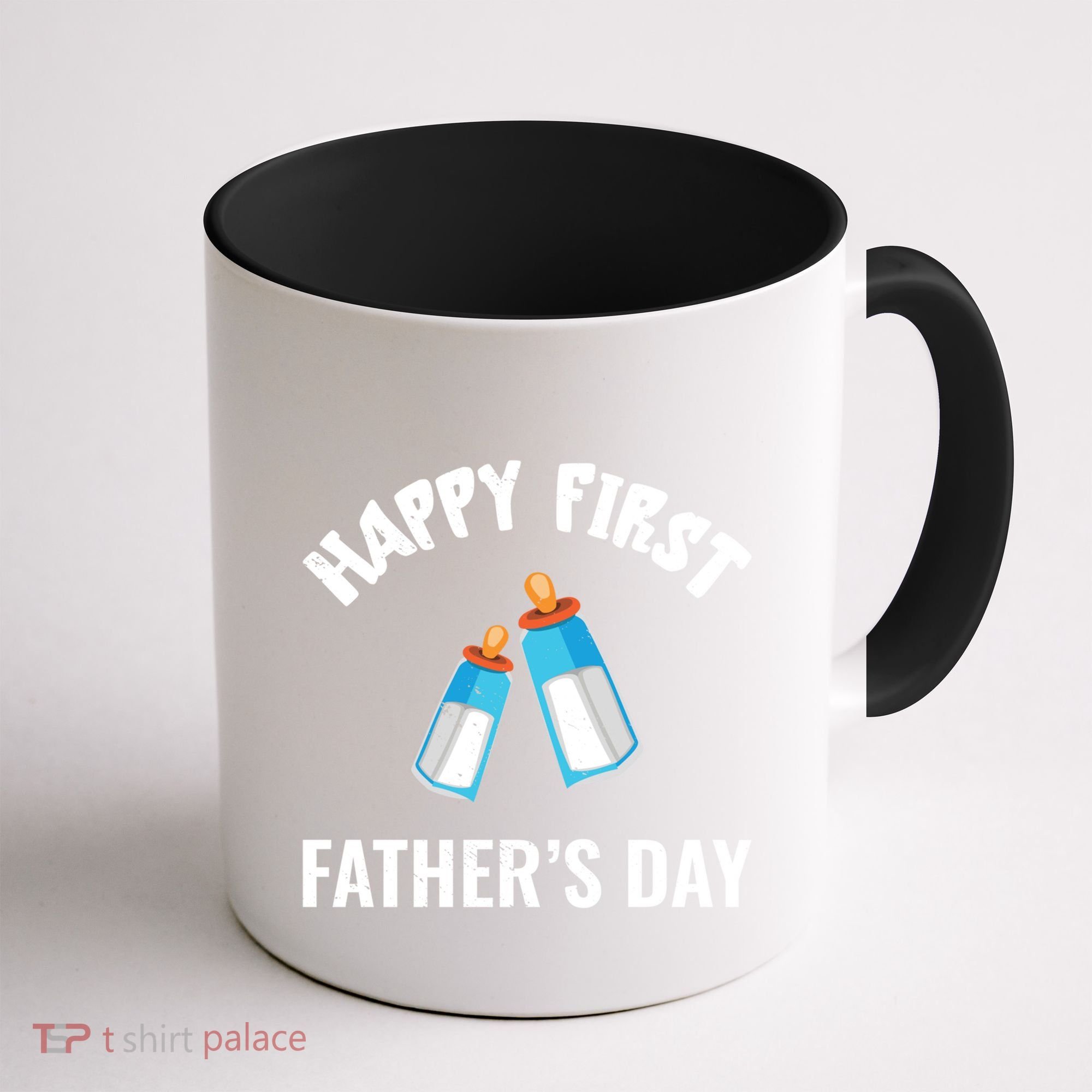 First Year Fathers Day Funny Bottles Milk Best Daddy Cool Gift Coffee Mug