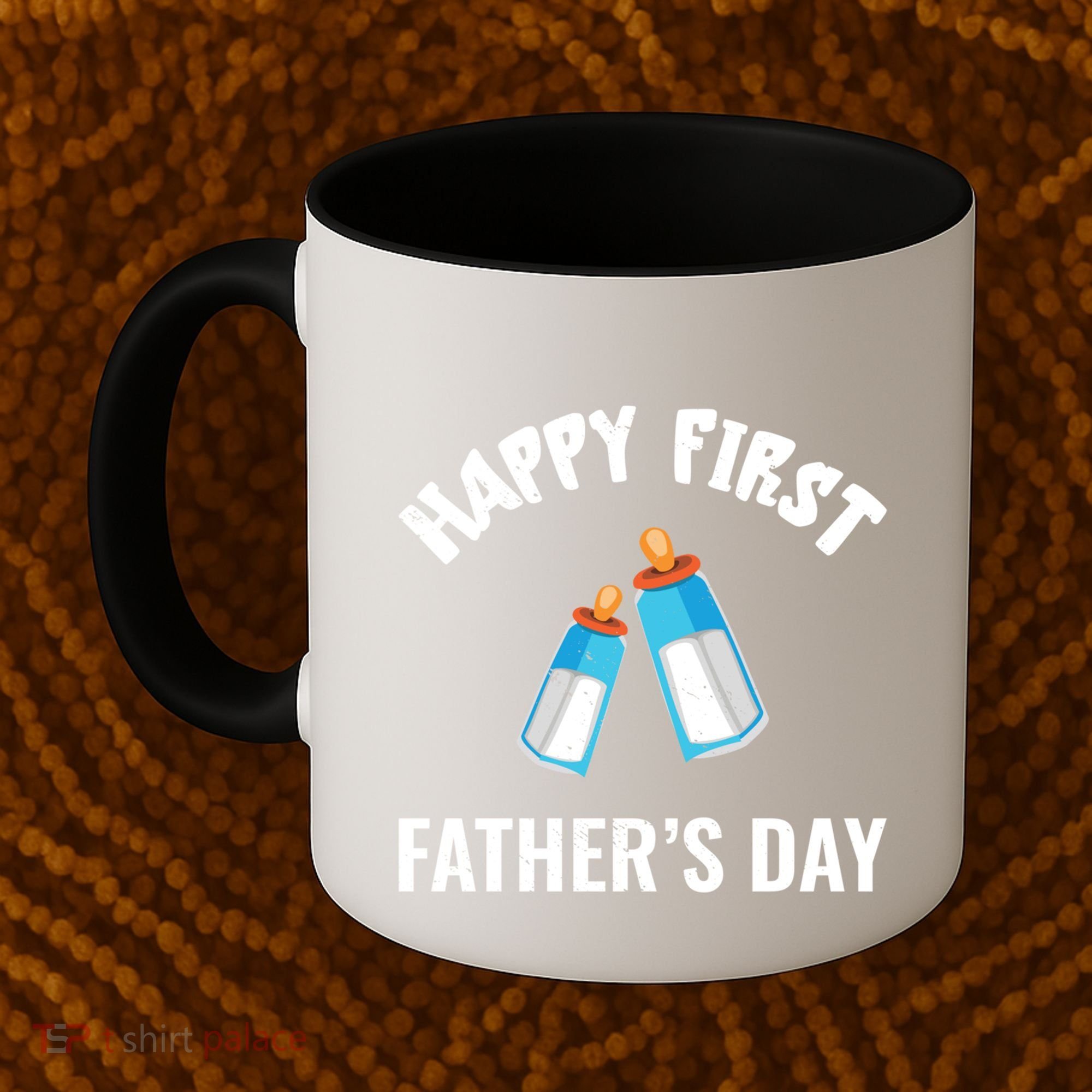 First Year Fathers Day Funny Bottles Milk Best Daddy Cool Gift Coffee Mug