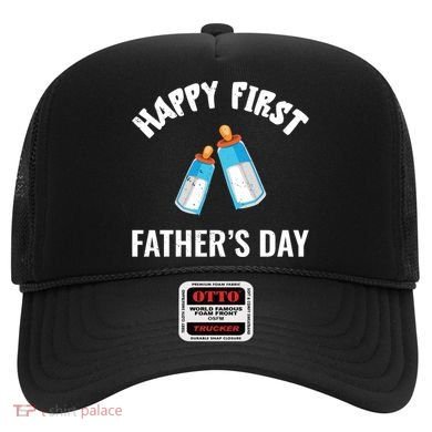 First Year Fathers Day Funny Bottles Milk Best Daddy Cool Gift Hat