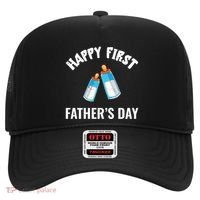 First Year Fathers Day Funny Bottles Milk Best Daddy Cool Gift Hat thumb 0