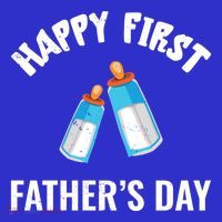 First Year Fathers Day Funny Bottles Milk Best Daddy Cool Gift Kids Sweatshirt thumb 2