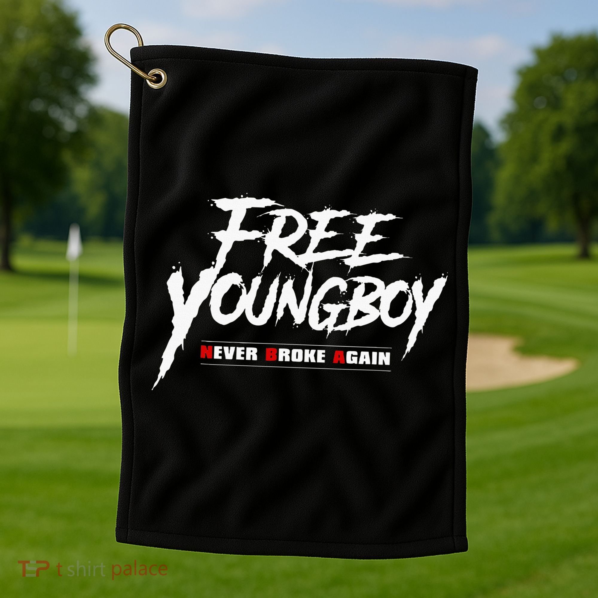 Free Y.O.U.N.G.B.O.Y Golf Towel