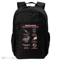 Funny Your Guide To Identifying Dangerous Animals Backpack thumb 0