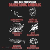 Funny Your Guide To Identifying Dangerous Animals Golf Towel thumb 3